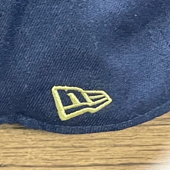 New Era Men's Baseball Hat - Georgia Tech - Navy Blue & Gold - Size 7 3/8 - GUC - Picture 6 of 12